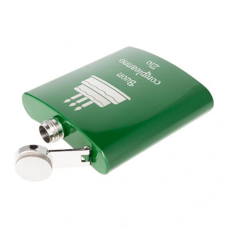 Flask verde inciso Flask verde inciso