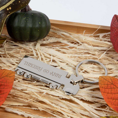 Portachiavi personalizzato con testo inciso Portachiavi personalizzato con testo inciso