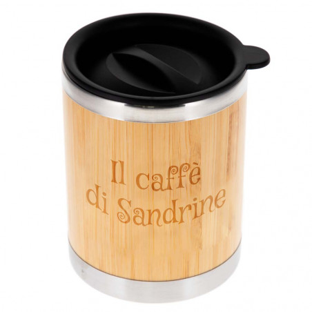 Mini tazza in legno inciso Mini tazza in legno inciso