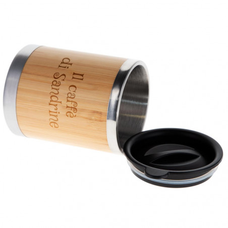 Mini tazza 300 ml di legno inciso Mini tazza 300 ml di legno inciso