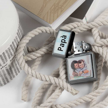 Accendino anti-tempesta personalizzato con 2 foto