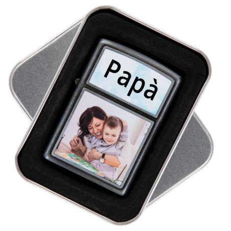 Accendino personalizzato con 2 foto Accendino personalizzato con 2 foto