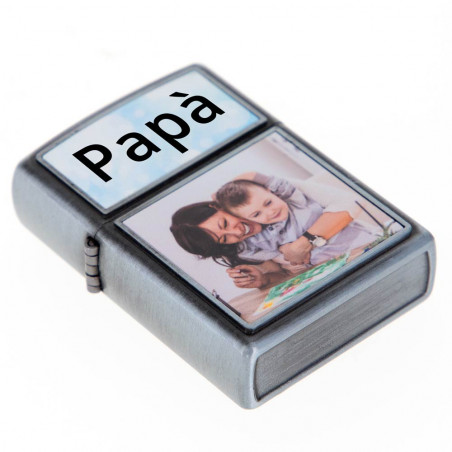 Accendino personalizzato con 2 foto Accendino personalizzato con 2 foto