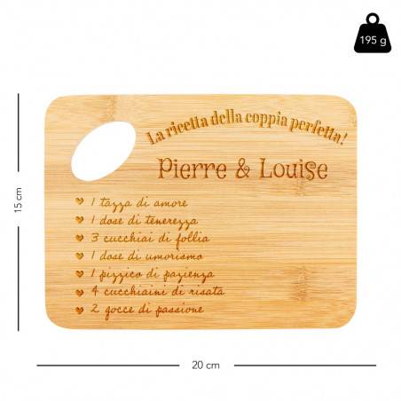 Piccolo tagliere per ricette di coppia Piccolo tagliere per ricette di coppia