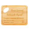 Tagliere ristorante personalizzato in bambù