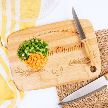 Tagliere in Bambù Personalizzato - Design "Migliore Cucina"