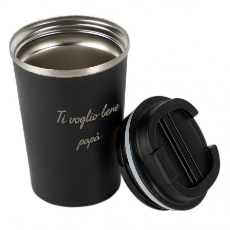 Tazza isolata nera personalizzata Tazza isolata nera personalizzata
