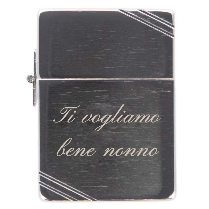 Zippo replica accendino a benzina inciso