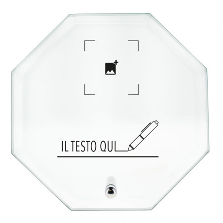 Telaio in vetro ottagonale per personalizzare