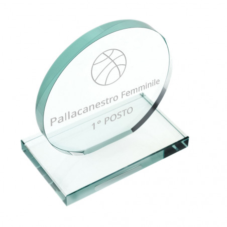 Telaio rotondo personalizzabile in vetro trasparente Telaio rotondo personalizzabile in vetro trasparente