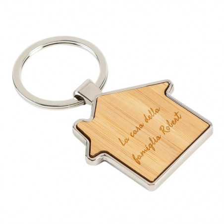 Porta chiave casa legno e metallo unico Porta chiave casa legno e metallo unico