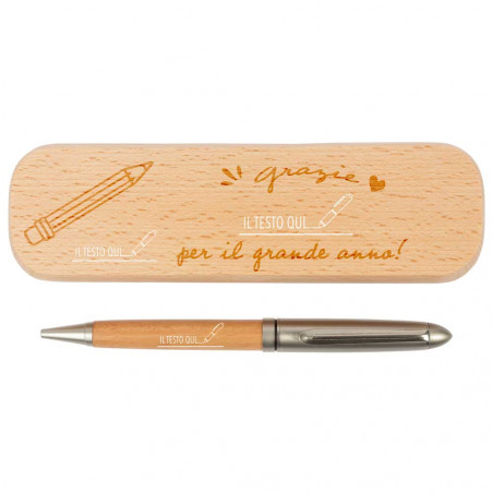 Set di penne in legno insegnante Set di penne in legno insegnante