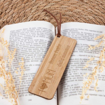 Segnalibro in Bambù Personalizzato - Regalo Speciale per la Mamma