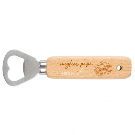 Apribottiglie in legno papà