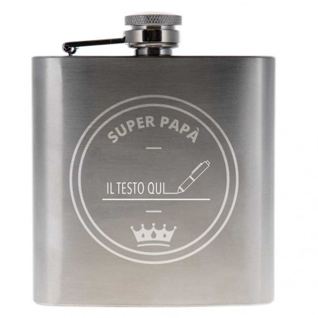Fiaschetta incisa per papà Fiaschetta incisa per papà
