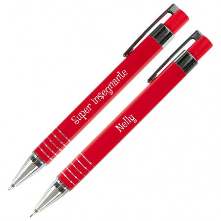 Personalizzato Red Mine Pen e Holder - Gift Masteresse Personalizzato Red Mine Pen e Holder - Gift Masteresse