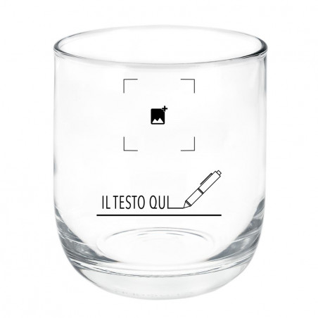 Vetro di rum personalizzabile con incisione di testo Vetro di rum personalizzabile con incisione di testo