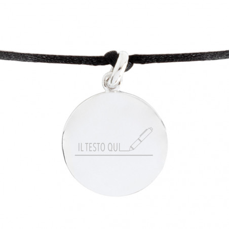 Bracciale segno corda di argento ram