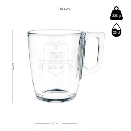 Dimensione della tazza di tè