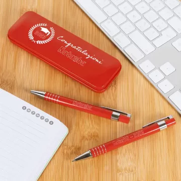 Set Penna e Portamine Personalizzati - Regalo di Congratulazioni Unico