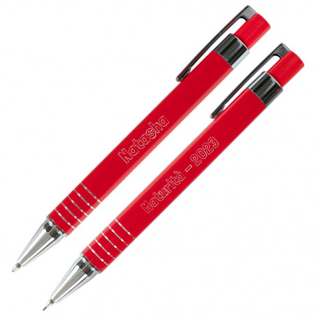 Complimenti penna rossa e matita meccanica Complimenti penna rossa e matita meccanica