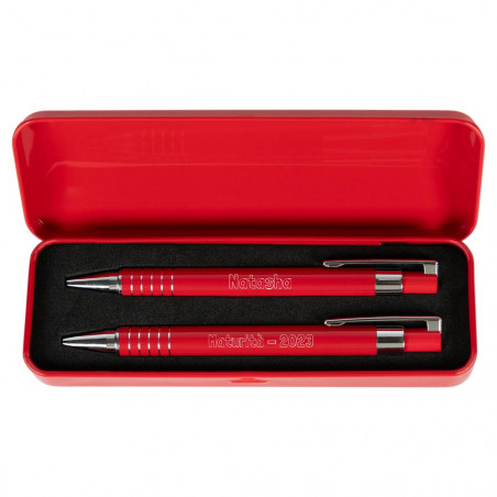 Complimenti penna rossa e matita meccanica Complimenti penna rossa e matita meccanica