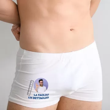 Boxer personalizzato "La Taglia, un Dettaglio" con foto