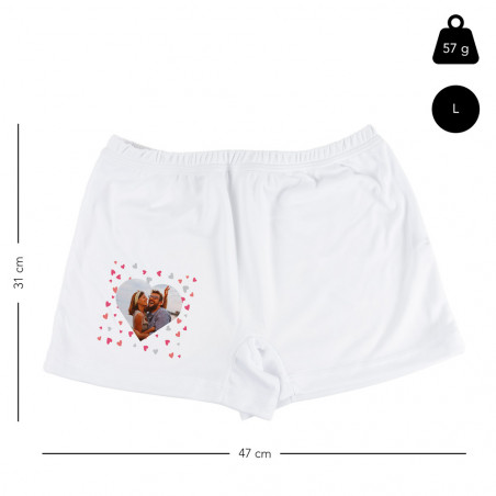 Boxer con foto del cuore