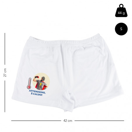 Boxer "Attenzione, e caldo"