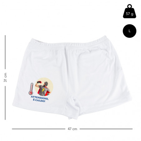 Boxer "Attenzione, e caldo"