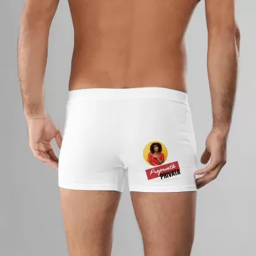 Boxer personalizzato "Proprietà Privata" con foto | Regalo ironico