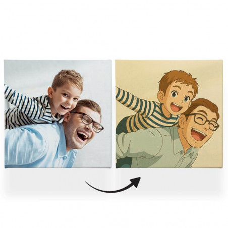 Quadro a fumetti personalizzato Quadro a fumetti personalizzato