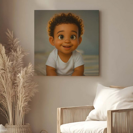 Quadro ritratto in stile film d’animazione