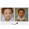Quadro Personalizzato in Stile Pixar/Disney