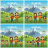 Quadro personalizzato escursione in famiglia