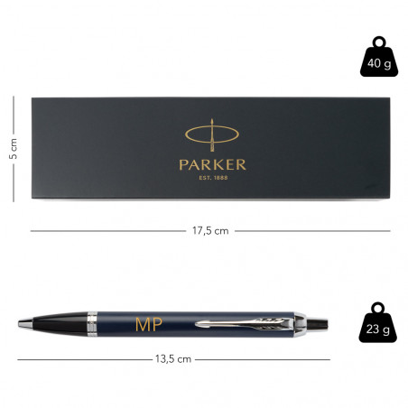 Parker sfera penna blu incisione personalizzabile con testo Parker sfera penna blu incisione personalizzabile con testo
