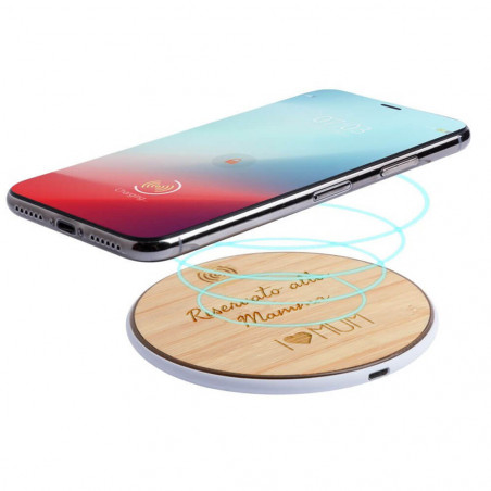 Caricabatterie a induzione rotondo inciso Caricabatterie a induzione rotondo inciso