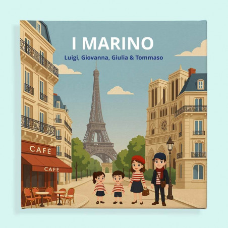 Quadro Personalizzato Famiglia a Parigi