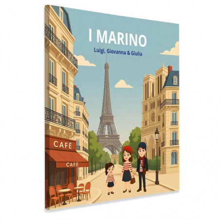 Quadro Personalizzato Famiglia a Parigi