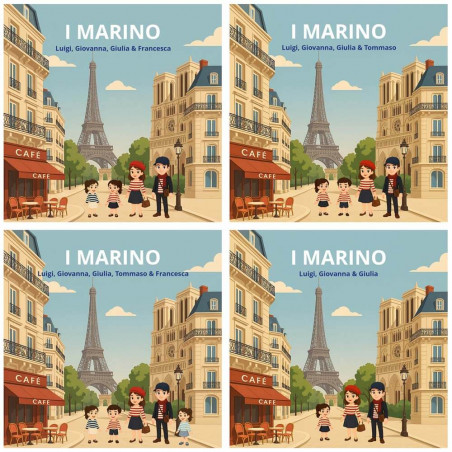 Quadro Personalizzato Famiglia a Parigi