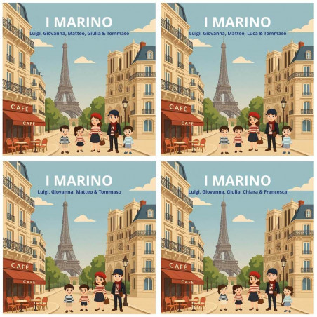 Quadro Personalizzato Famiglia a Parigi