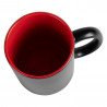 Tazza personalizzata nera e rossa
