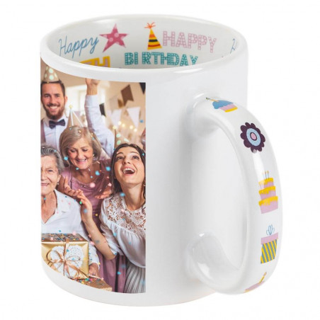 Tazza personalizzata con foto di happy birthday Tazza personalizzata con foto di happy birthday