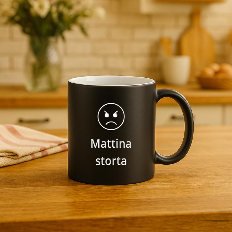 Tazza in bianco e nero