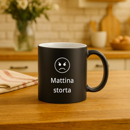 Tazza in bianco e nero