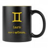 Tazza nera e gialla incisa