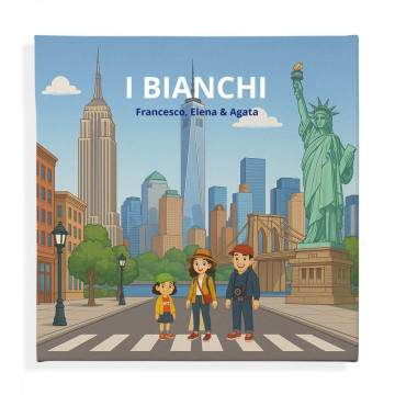Quadro personalizzato famiglia a New York