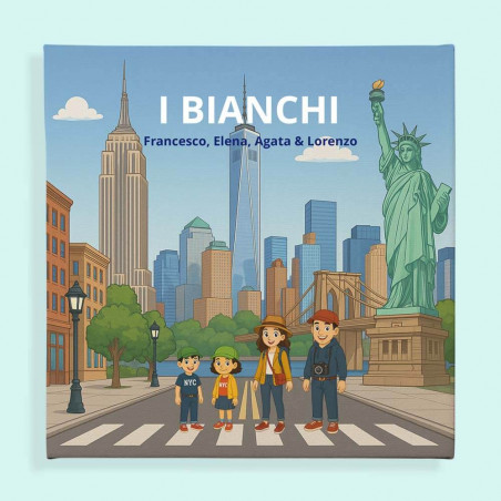 Quadro personalizzato famiglia a New York
