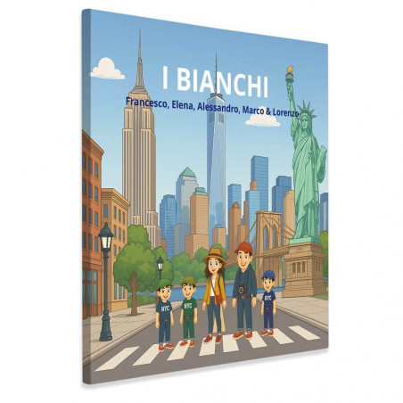 Quadro personalizzato famiglia a New York