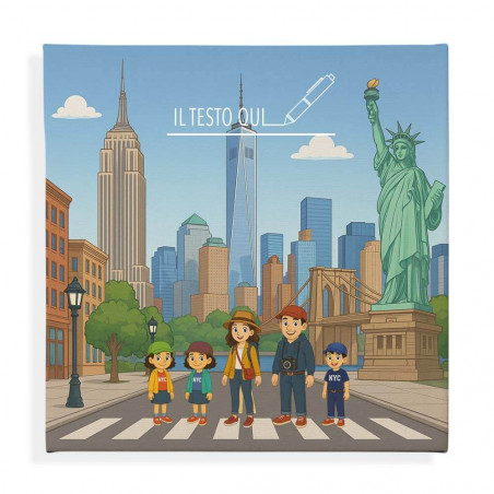 Quadro personalizzato famiglia a New York